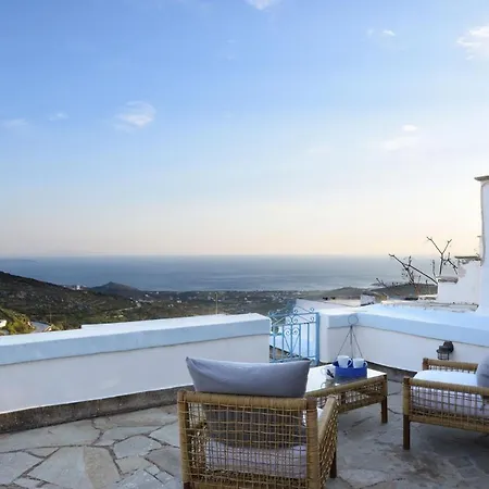 Great Tinos Villa Pano Spiti Sea View Triantaros فيلة *