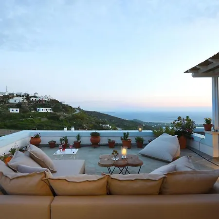 Great Tinos Villa Pano Spiti Sea View Triantaros فيلة Triandáros
